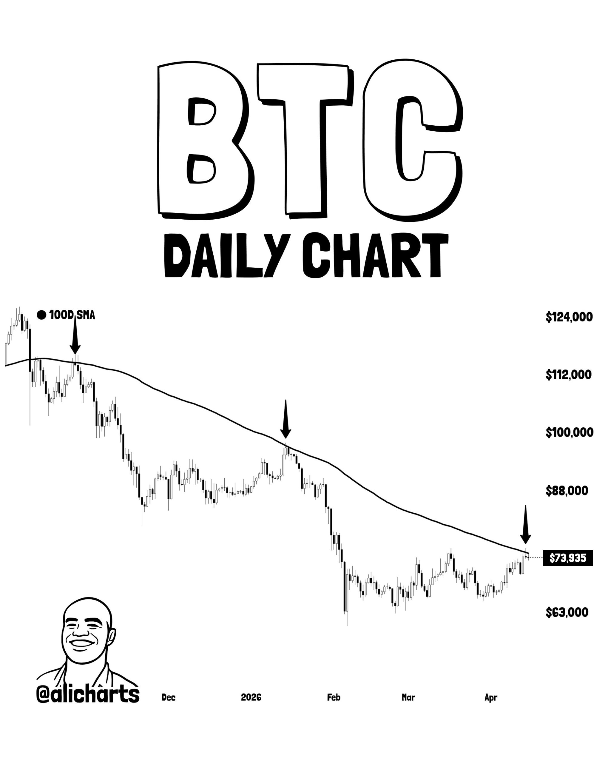 Bitcoin Daily Chart/Ali Martinez