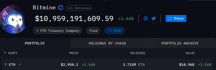 BitMine Ethereum Holdings