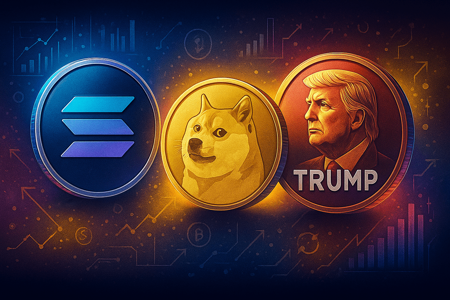 Solana, Dogecoin, and TRUMP
