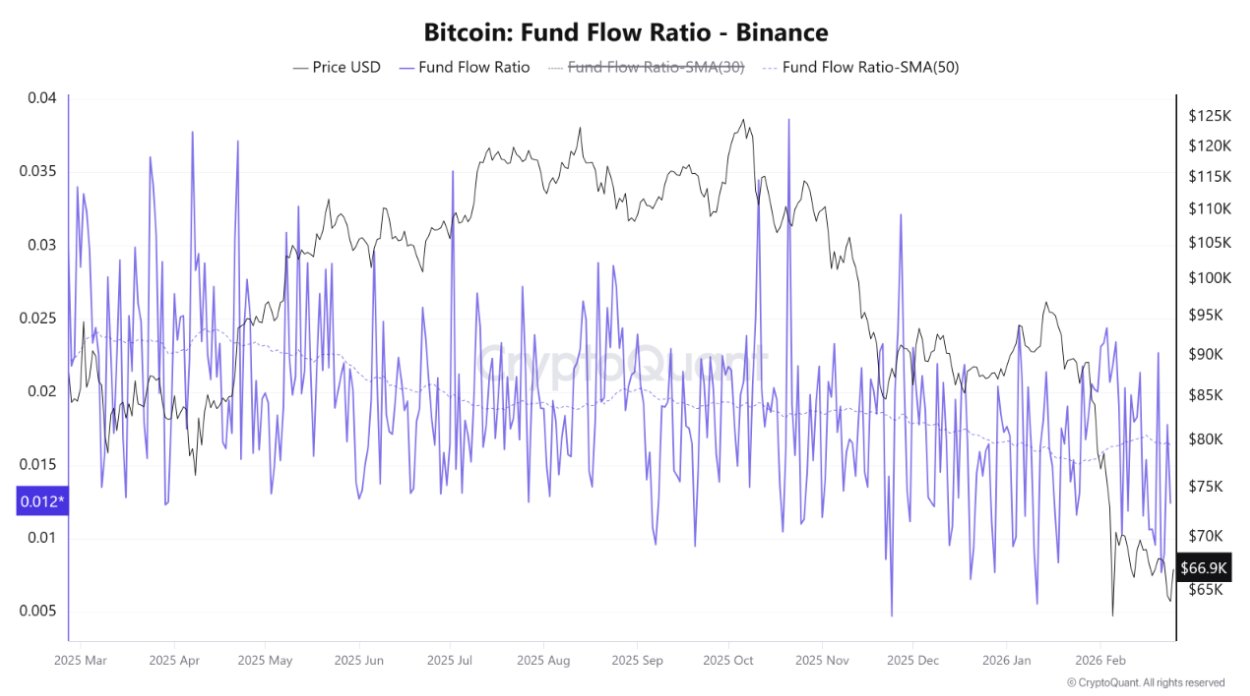 Bitcoin: Binance Fund Flow Ratio